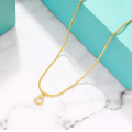 Shangjie OEM Collier 26 Englisches Alphabet Kristall Halskette Juwelier Frauen Kette Custom Schlangenkette Halskette
